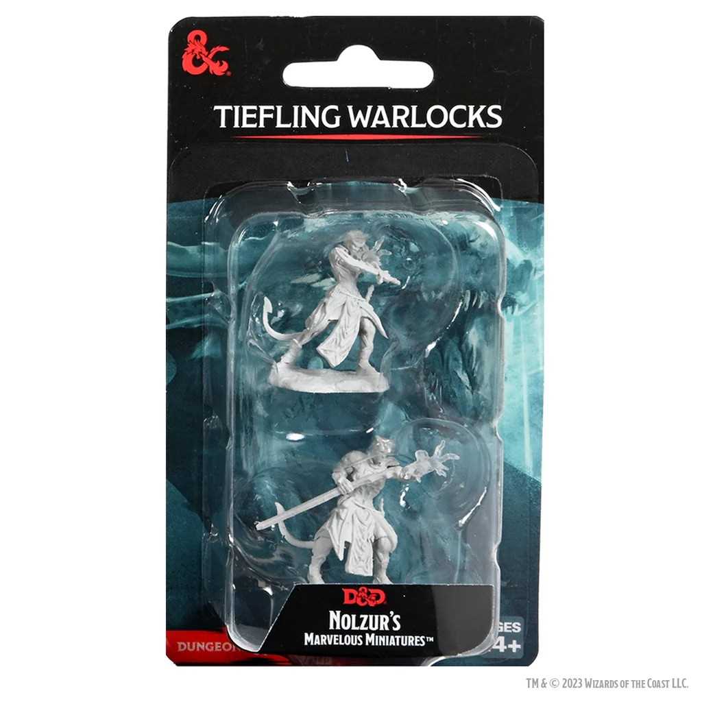 D&D Nolzur's Marvelous Miniatures: Tiefling Warlocks (W22)