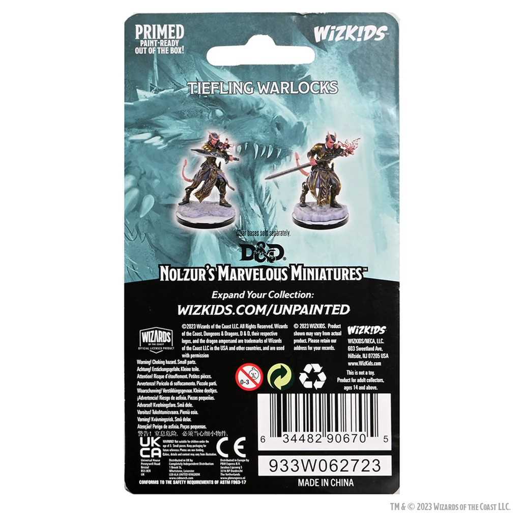 D&D Nolzur's Marvelous Miniatures: Tiefling Warlocks (W22)