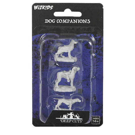 WizKids Deep Cuts: Dog Companions Unpainted Miniatures