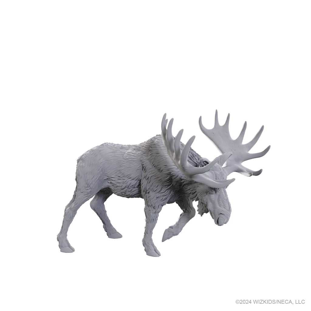WizKids Deep Cuts Bull Moose Unpainted Miniature