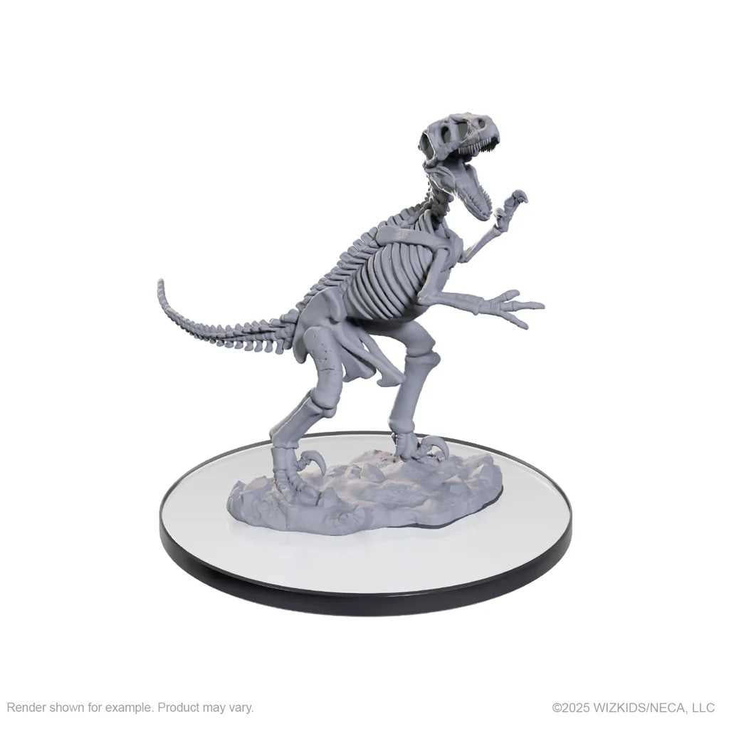 WizKids Deep Cuts Skeletal Raptor Unpainted Miniature
