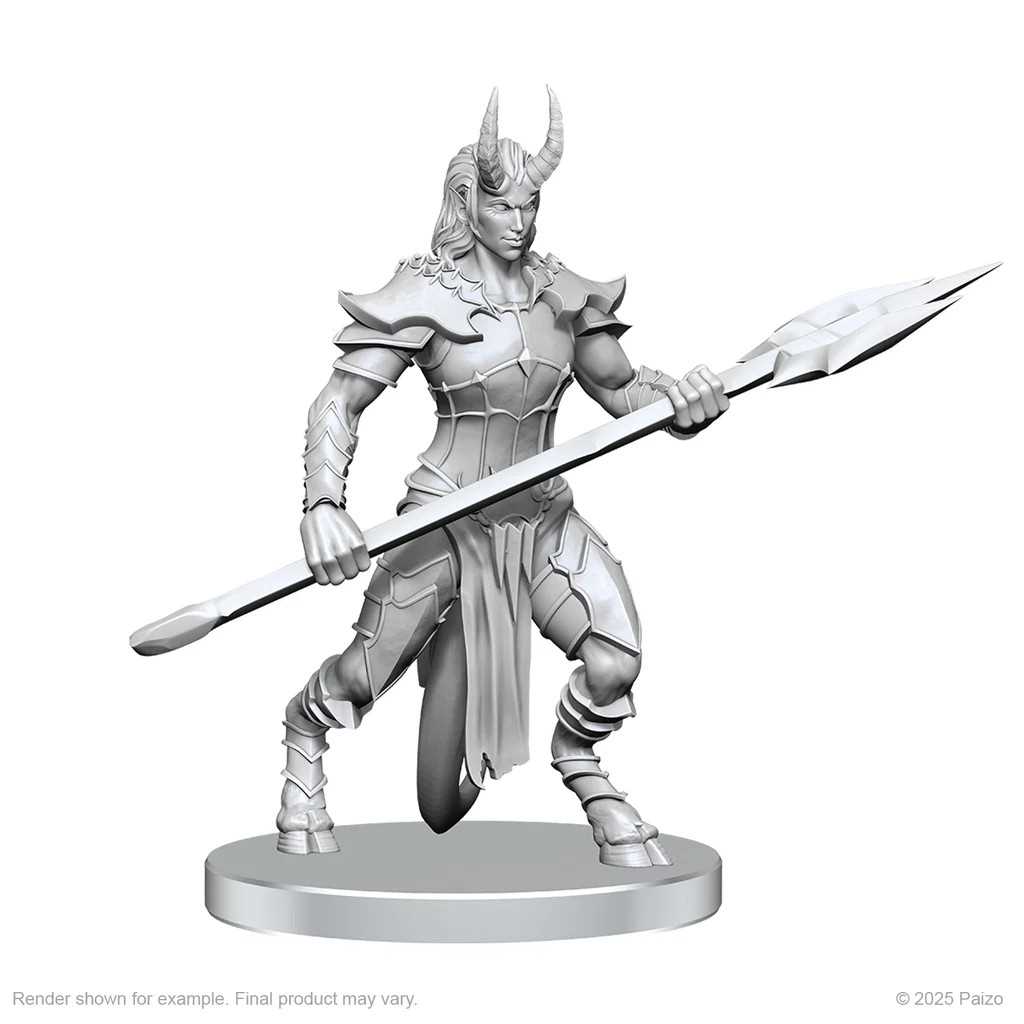 Pathfinder Battles Deep Cuts Unpainted Miniatures: Vordine (Infantry Devil) & Pitborn Rogue