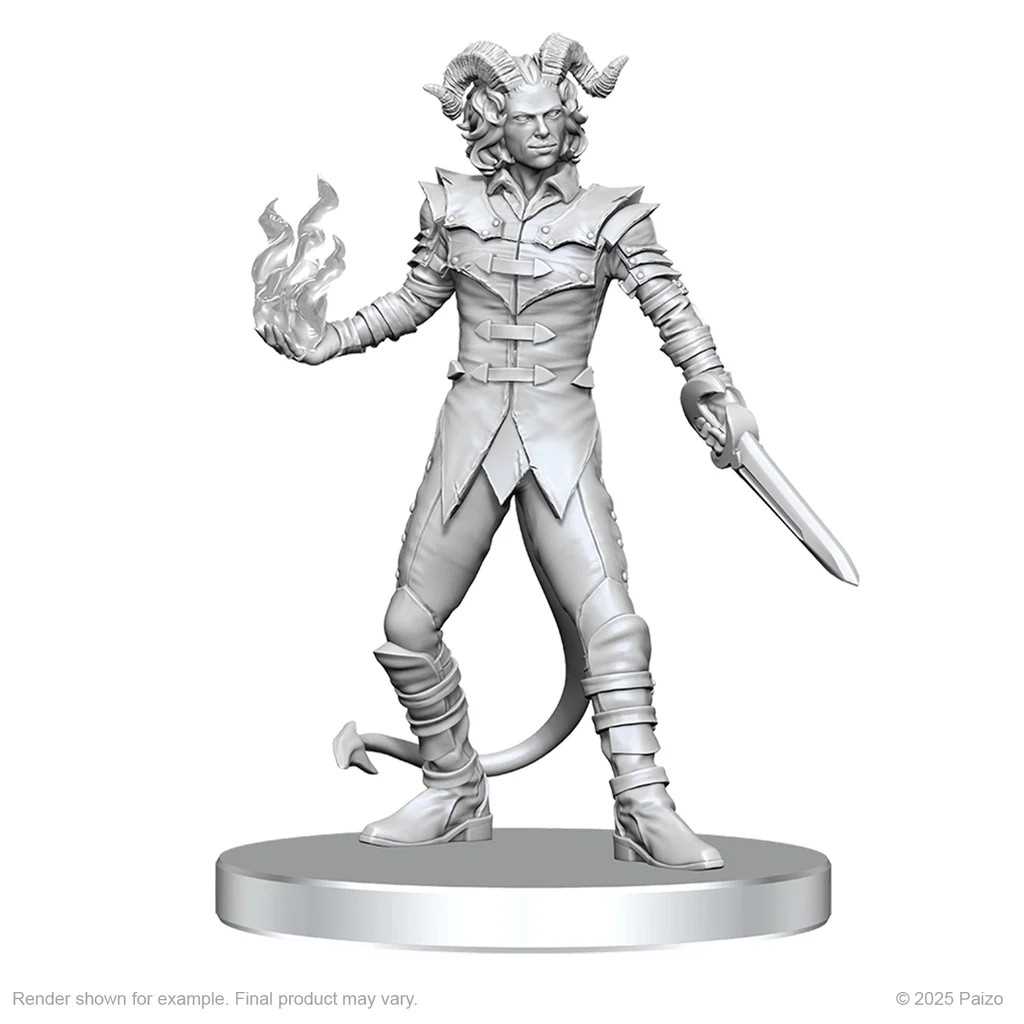 Pathfinder Battles Deep Cuts Unpainted Miniatures: Vordine (Infantry Devil) & Pitborn Rogue