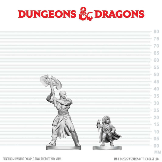 D&D Nolzur’s Marvelous Miniatures Goliath Barbarian & Halfling Rogue