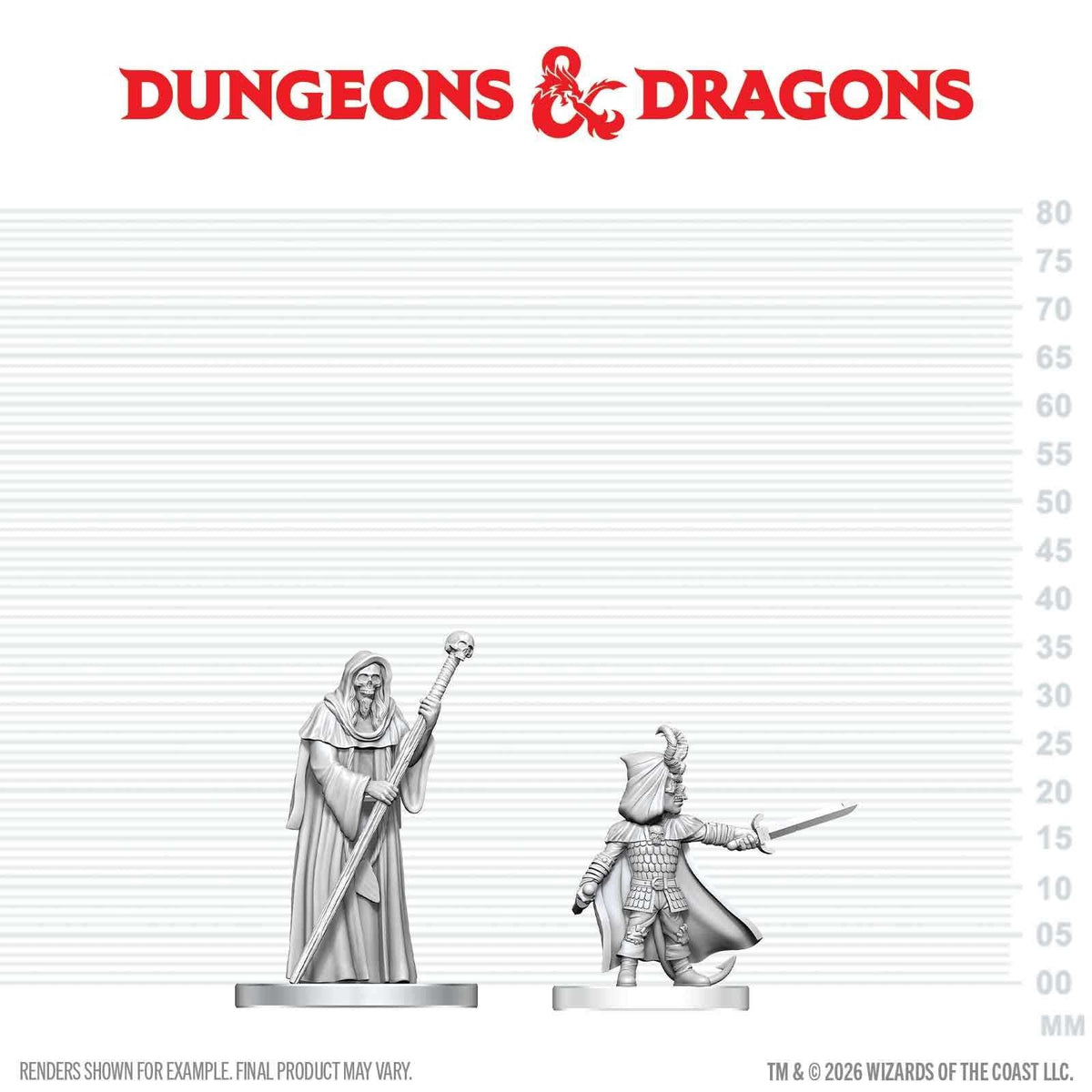 D&D Nolzur's Marvelous Unpainted Miniatures: Cultist of Bhaal & Cultist of Myrkul (W29)