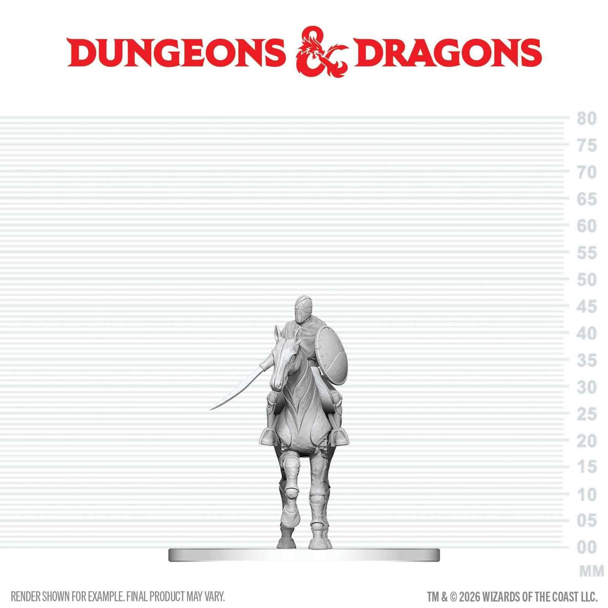 D&D Nolzur’s Marvelous Miniatures Nimblewright Steed with Rider