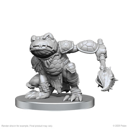 Pathfinder Deep Cuts Unpainted Miniatures: Boggard Scout & Castoroides (W26)