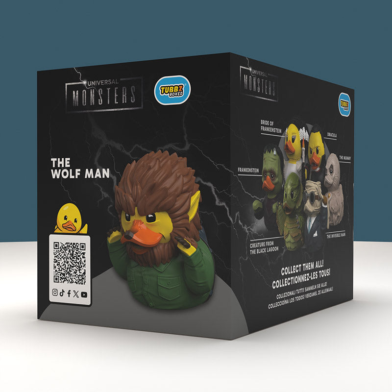 Universal Monsters The Wolf Man TUBBZ Boxed Collectable Duck