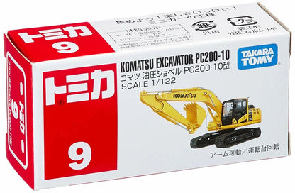 Tomica No. 9 Komatsu Excavator PC200-10 – X439172b