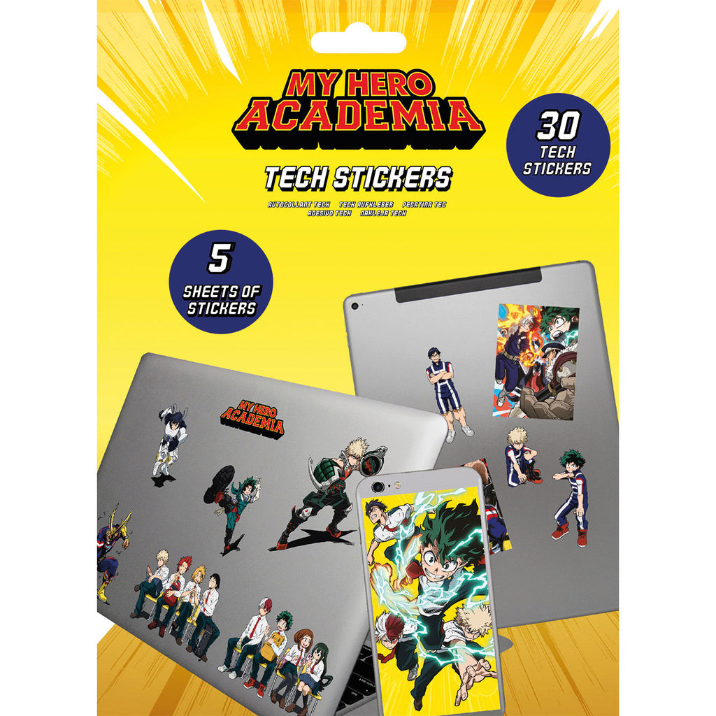 My Hero Academia Team Tech Sticker Pack – 30 Stickers