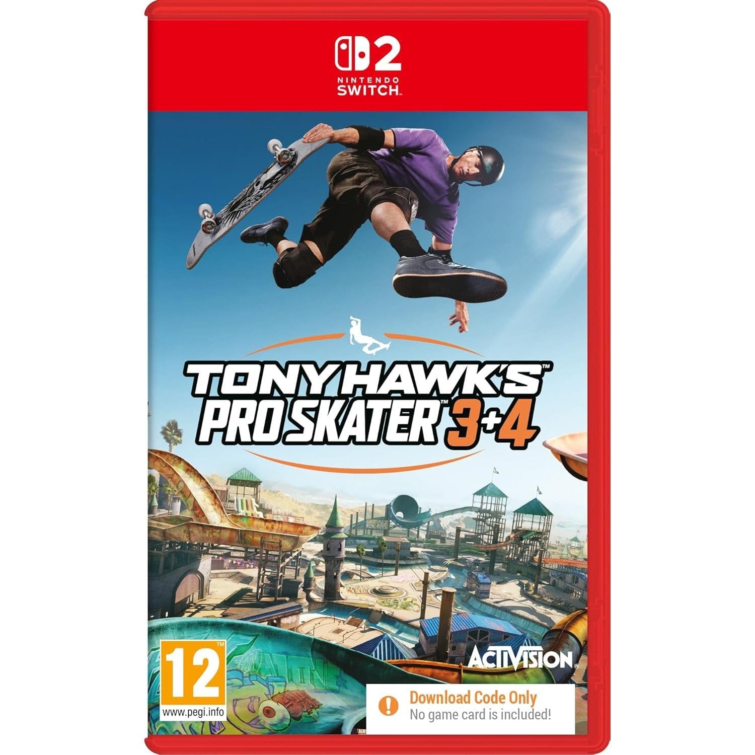 Tony Hawks Pro Skater 3 and 4 - Nintendo Switch 2 (Code in A box) 0196388600618