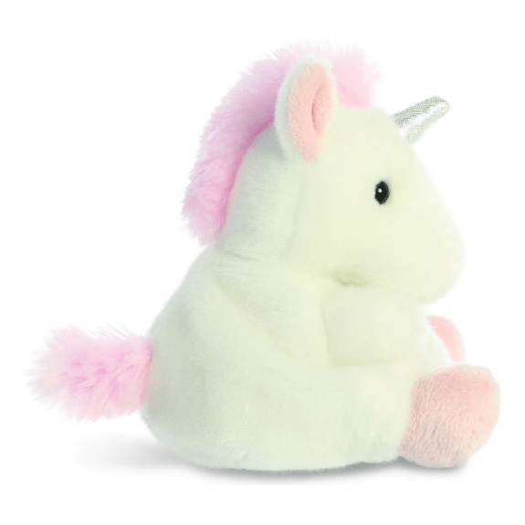 Adorable Aurora Palm Pals Sassy Unicorn Plush Toy - Eco-Friendly 5" Soft Toy