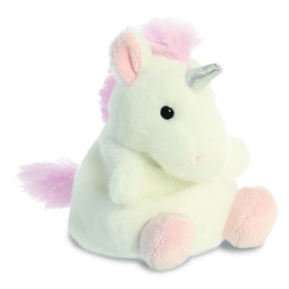 Adorable Aurora Palm Pals Sassy Unicorn Plush Toy - Eco-Friendly 5" Soft Toy