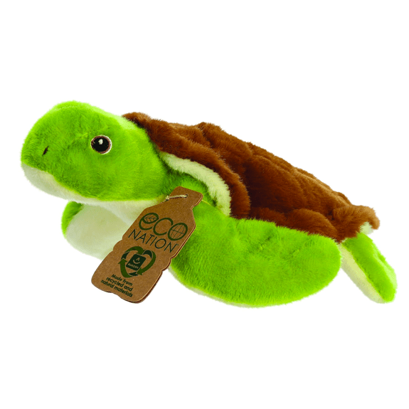 Aurora- Eco Nation- 10.5" Turtle Plush Toy 5034566350182