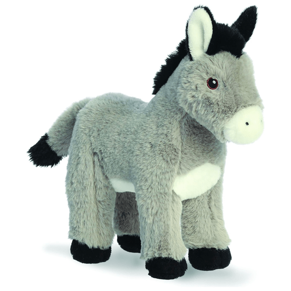 Aurora- Eco Nation- 11" Donkey Plush Toy 5034566350533