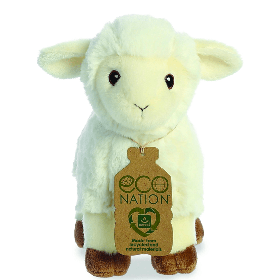 Aurora- Eco Nation- 8" Lamb Plush Toy 5034566350403