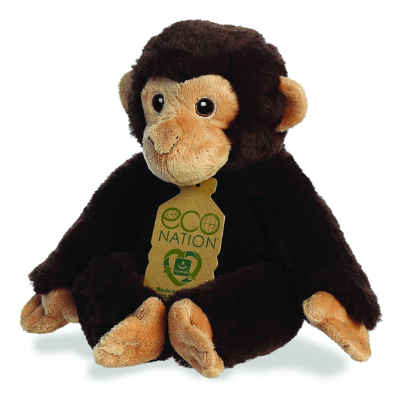 Aurora- Eco Nation- 9.5" Chimpanzee Plush Toy 5034566350328