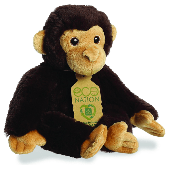 Aurora- Eco Nation- 9.5" Chimpanzee Plush Toy 5034566350328