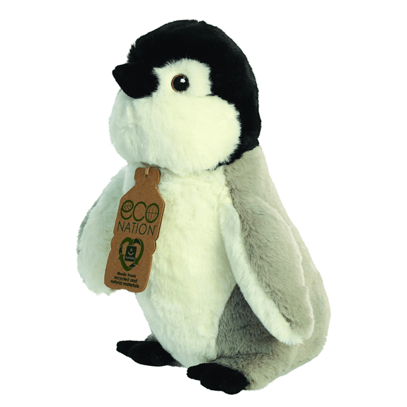 Aurora- Eco Nation- 9.5" Penguin Plush Toy 5034566350151