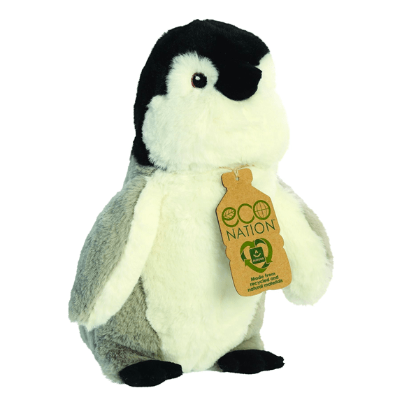 Aurora- Eco Nation- 9.5" Penguin Plush Toy 5034566350151