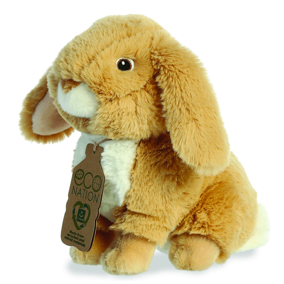 Aurora- Eco Nation- 9"Lop-Eared Rabbit Plush Toy 5034566350427