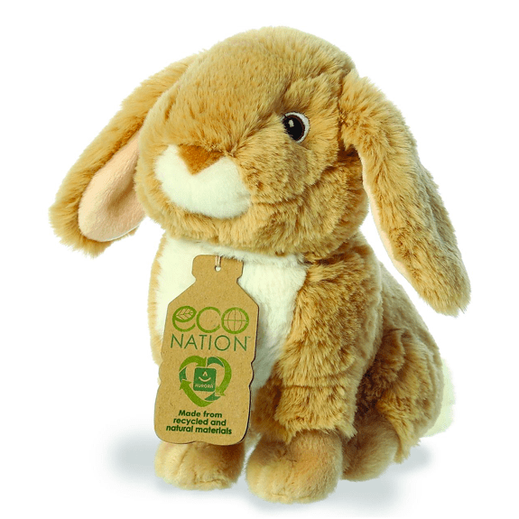 Aurora- Eco Nation- 9"Lop-Eared Rabbit Plush Toy 5034566350427