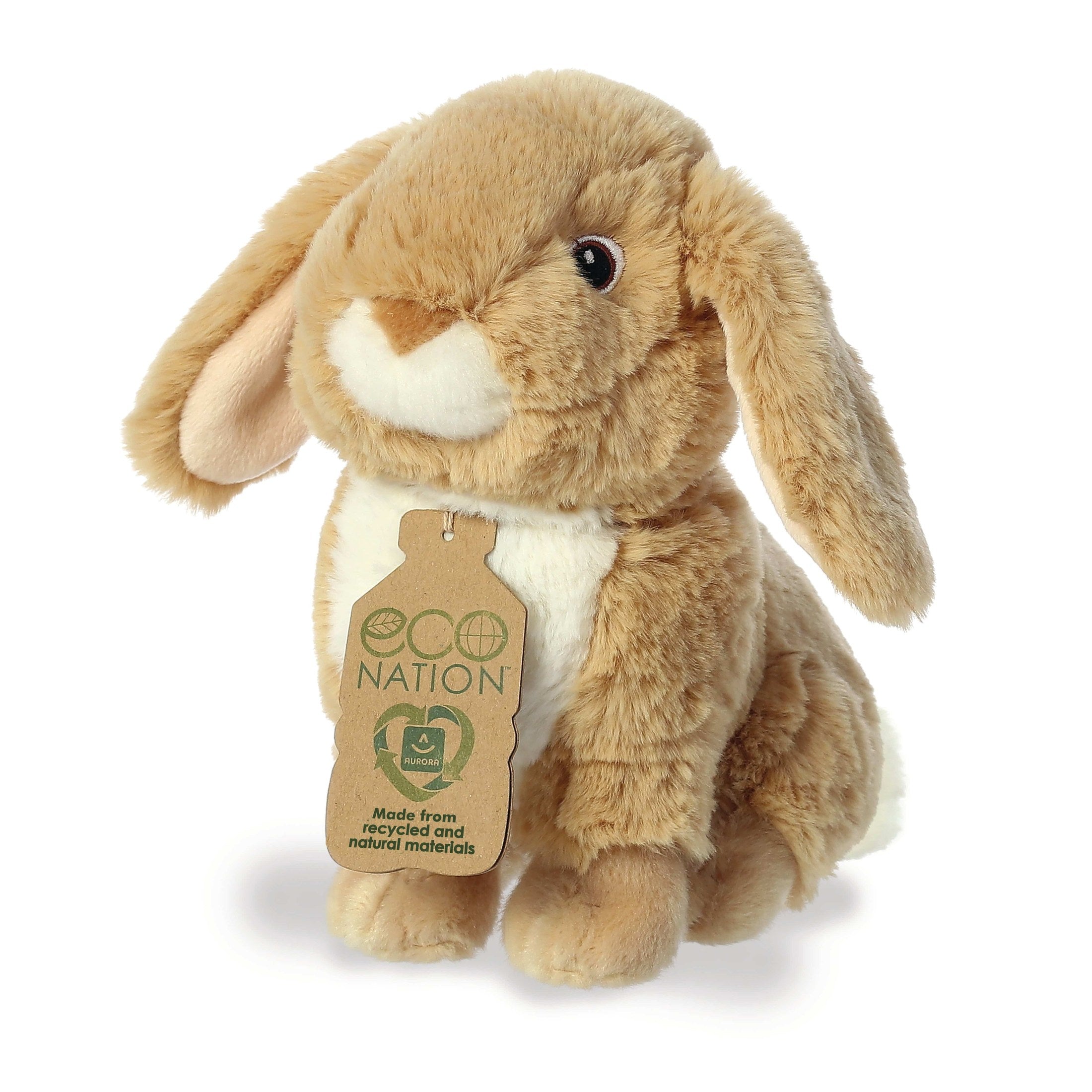 Aurora Eco Nation 9" Plush- Lop-Eared Rabbit 5034566350427