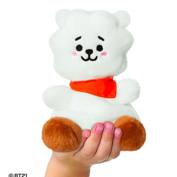 Aurora Palm Pals BT21 RJ Plush Toy - Eco-Friendly 5" Soft Toy 5034566615052