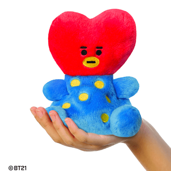 Aurora Palm Pals BT21 Tata Plush Toy - Eco-Friendly 5" Soft Toy 5034566615069