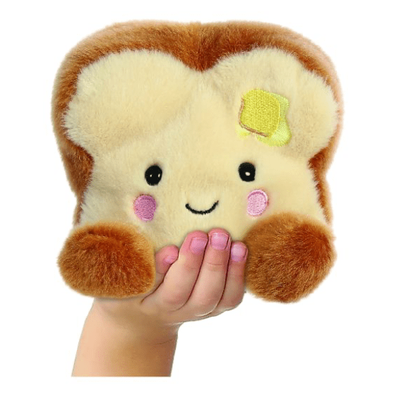 Aurora Palm Pals Buttery Toast Plush Toy - Eco-Friendly 5" Soft Toy 5034566335745