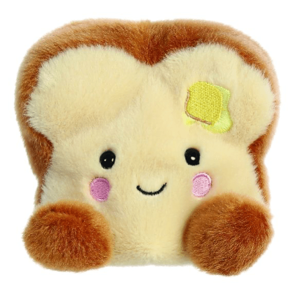 Aurora Palm Pals Buttery Toast Plush Toy - Eco-Friendly 5" Soft Toy 5034566335745