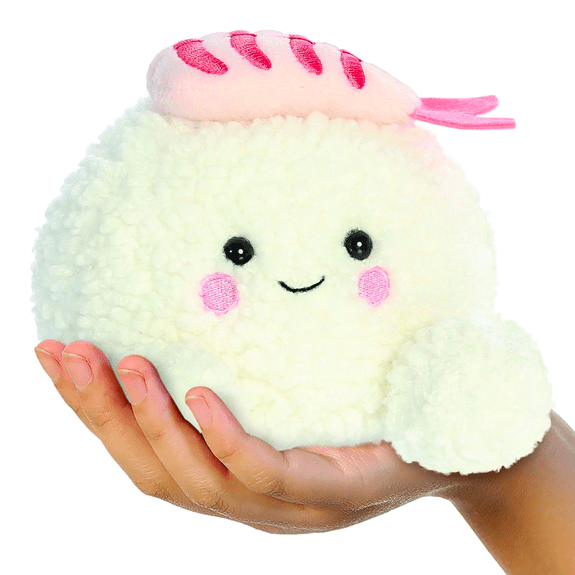 Aurora Palm Pals Ebi Shrimp Sushi Plush Toy - Eco-Friendly 5" Soft Toy 5034566338722