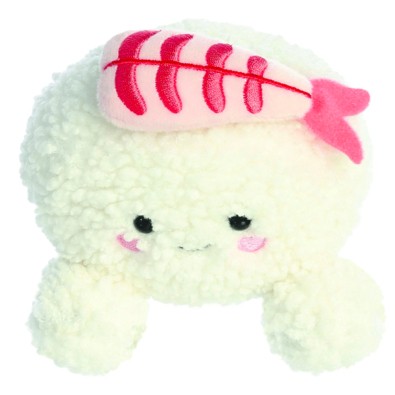 Aurora Palm Pals Ebi Shrimp Sushi Plush Toy - Eco-Friendly 5" Soft Toy 5034566338722