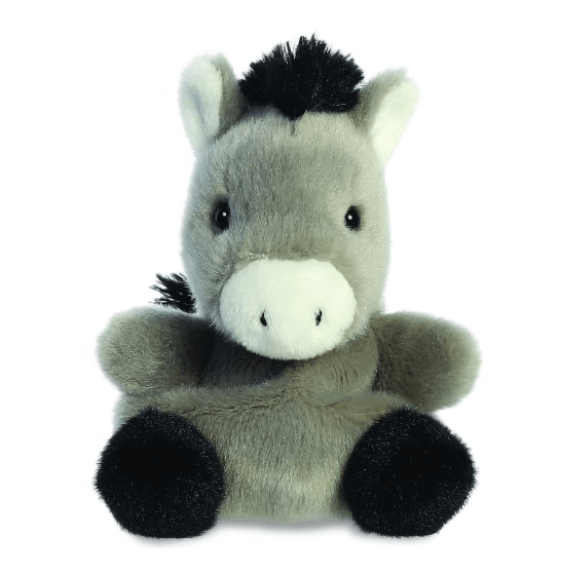 Aurora Palm Pals Eli Donkey Plush Toy - Eco-Friendly 5" Soft Toy 5034566335295