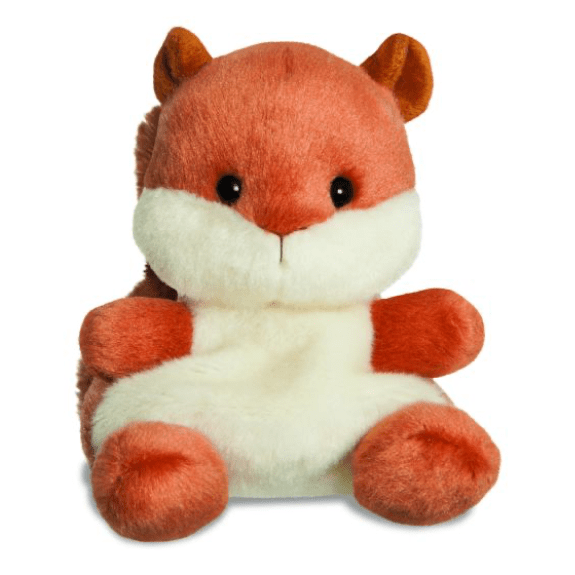 Aurora Palm Pals Nibbles Squirrel Plush Toy - Eco-Friendly 5" Soft Toy