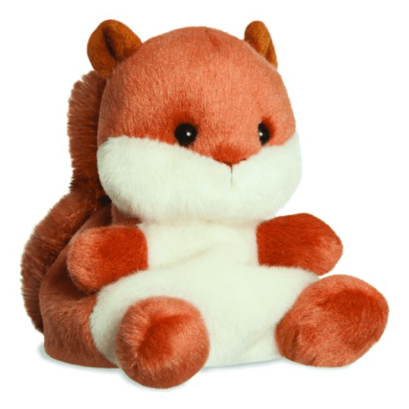 Aurora Palm Pals Nibbles Squirrel Plush Toy - Eco-Friendly 5" Soft Toy