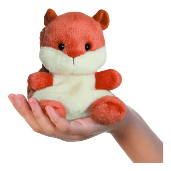 Aurora Palm Pals Nibbles Squirrel Plush Toy - Eco-Friendly 5" Soft Toy