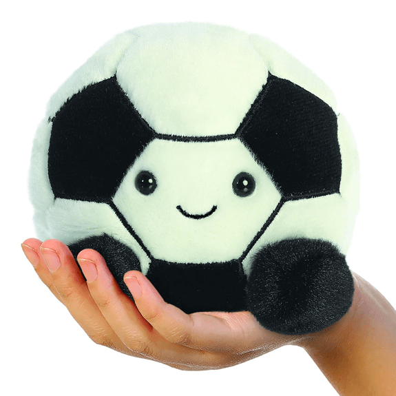 Aurora Palm Pals Striker Football Plush Toy - Eco-Friendly 5" Soft Toy 5034566338692