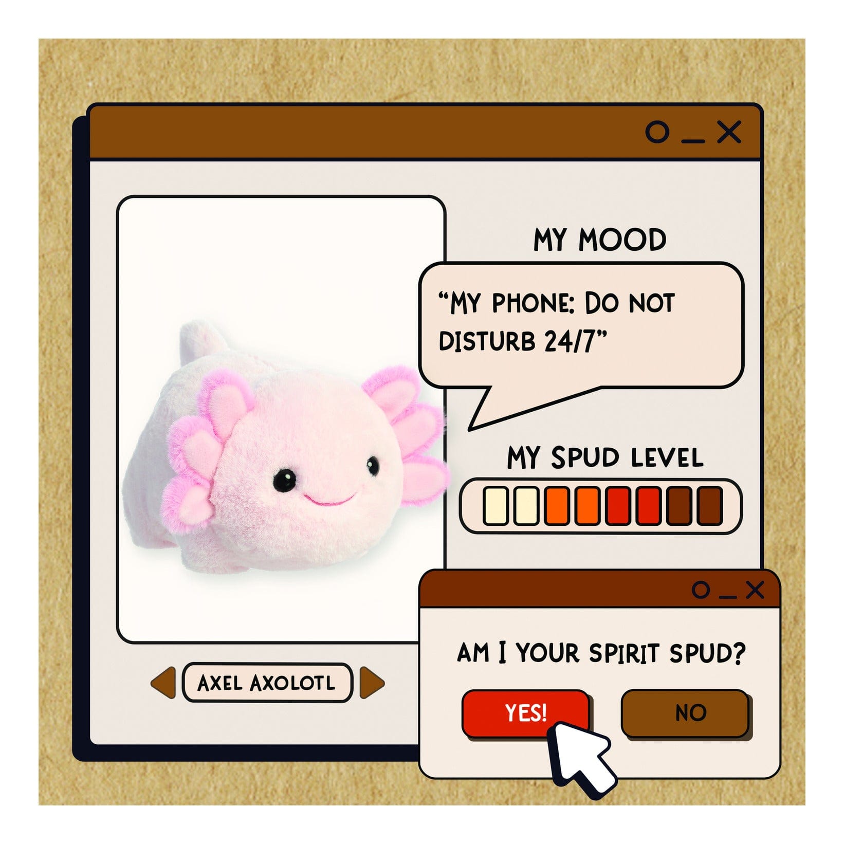 Aurora: Spudsters Axel Axolotl 10in Soft Toy 5034566336339