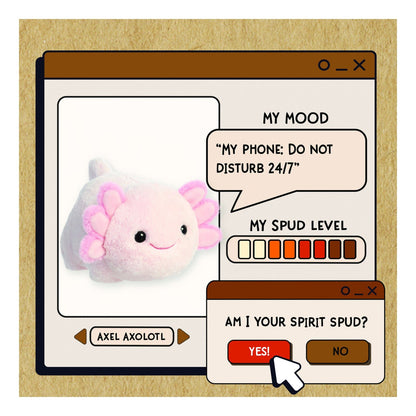 Aurora: Spudsters Axel Axolotl 10in Soft Toy 5034566336339