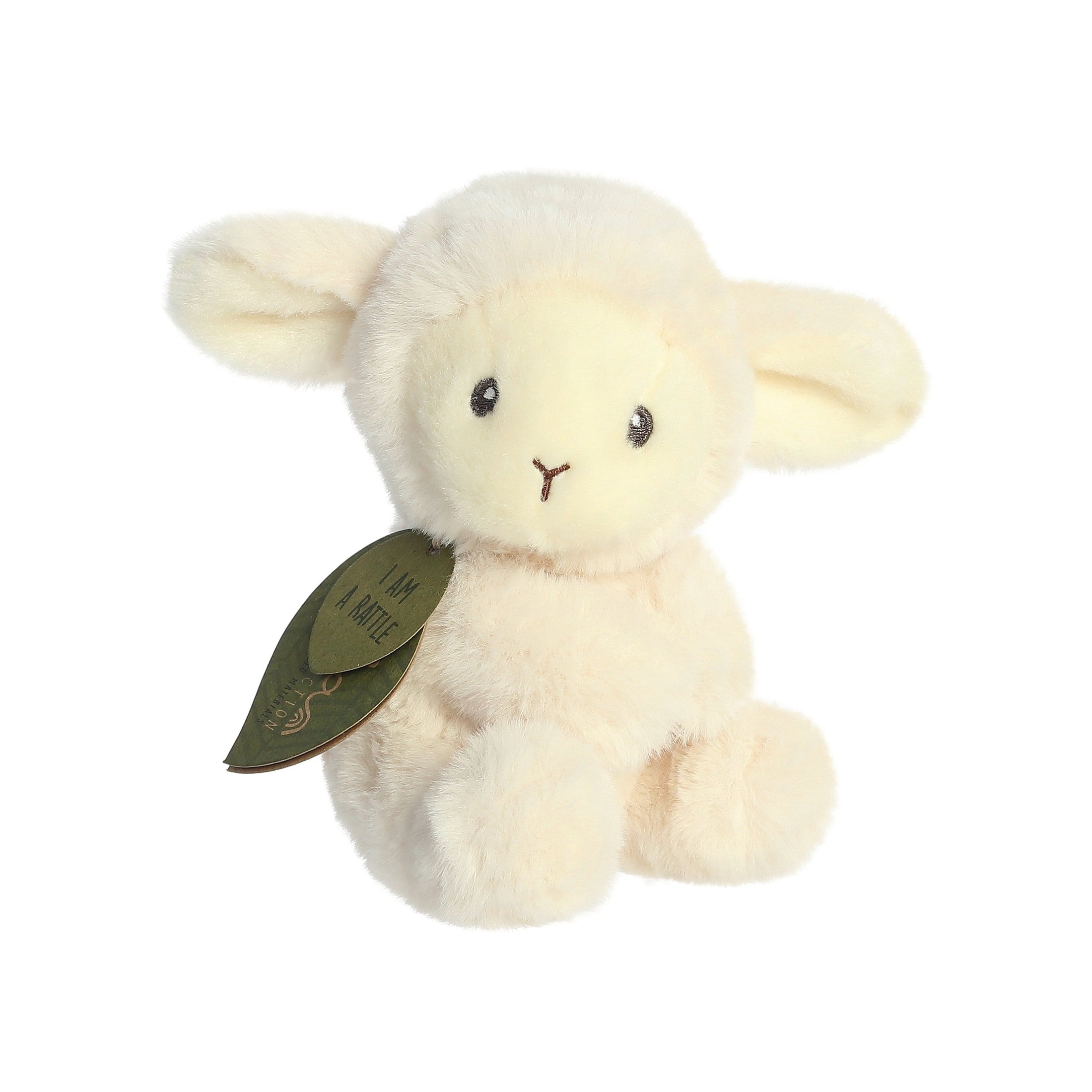 Ebba Eco Laurin Lamb Rattle 6in 5034566233676