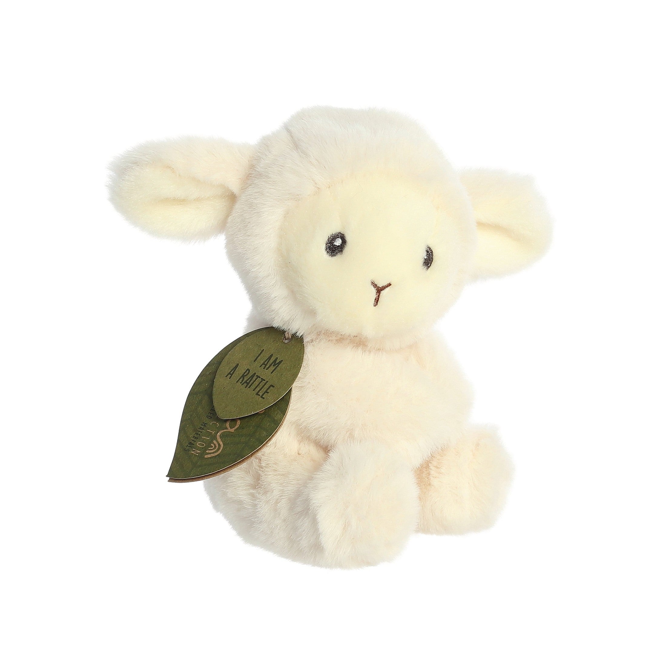 Ebba Eco Laurin Lamb Rattle 6in 5034566233676