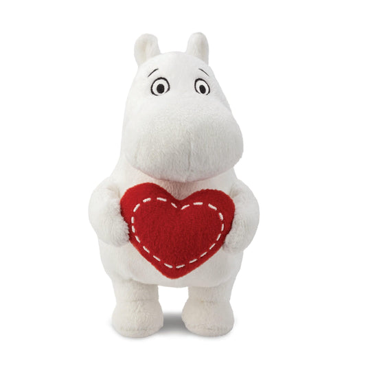 Moomin Plush Standing with Heart 6.5 Inch 5034566615540