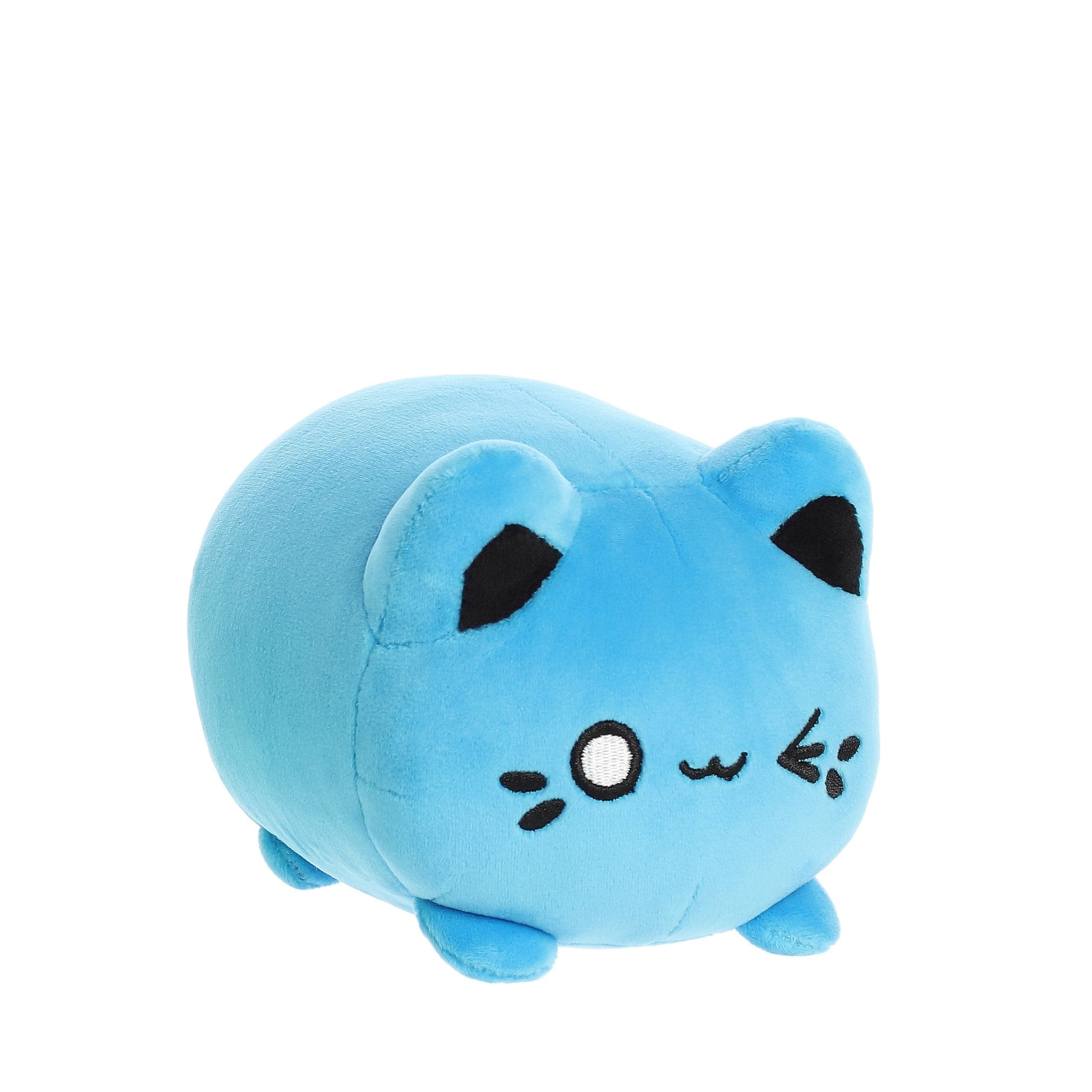 Aurora 3.5" Plush- Tasty Peach -Electric Blue Meowchi 5034566615489