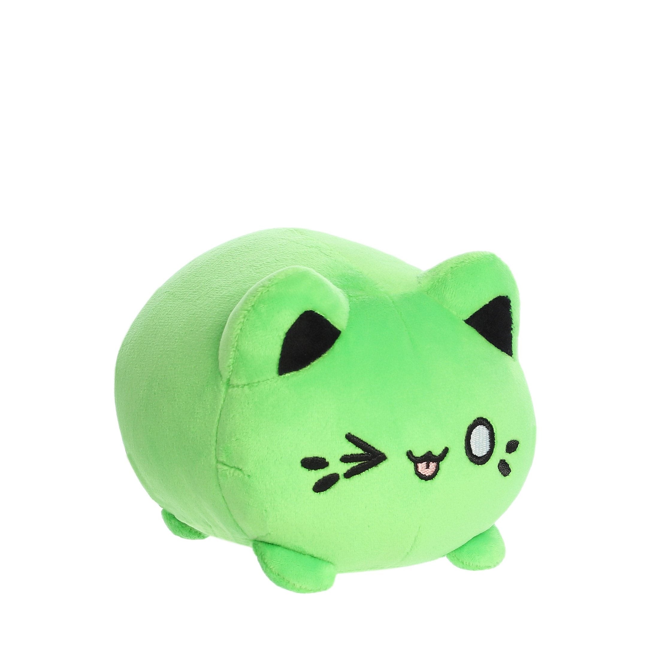 Aurora 3.5" Plush- Tasty Peach - Toxic Green Meowchi 5034566615496