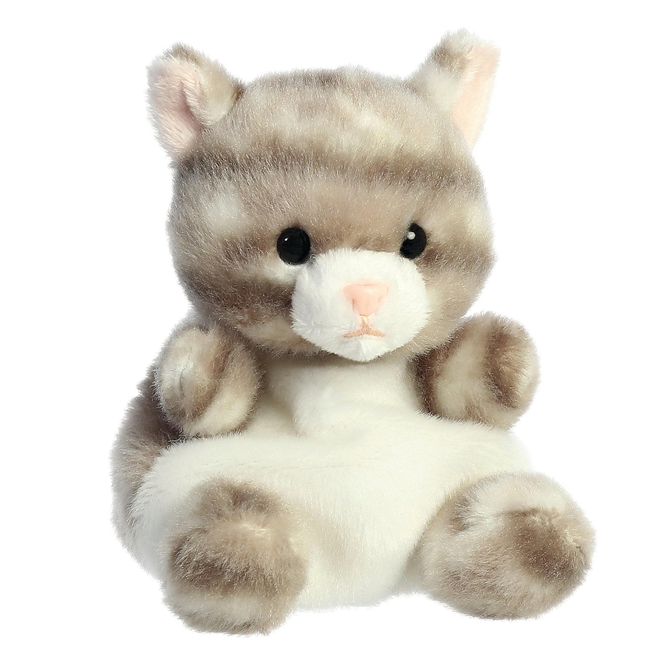 Aurora Palm Pals 5" Plush- Silver Kitty Cat 5034566336148