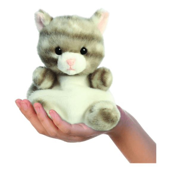 Aurora - Palm Pals Silver Kitty Cat 5in 5034566336148