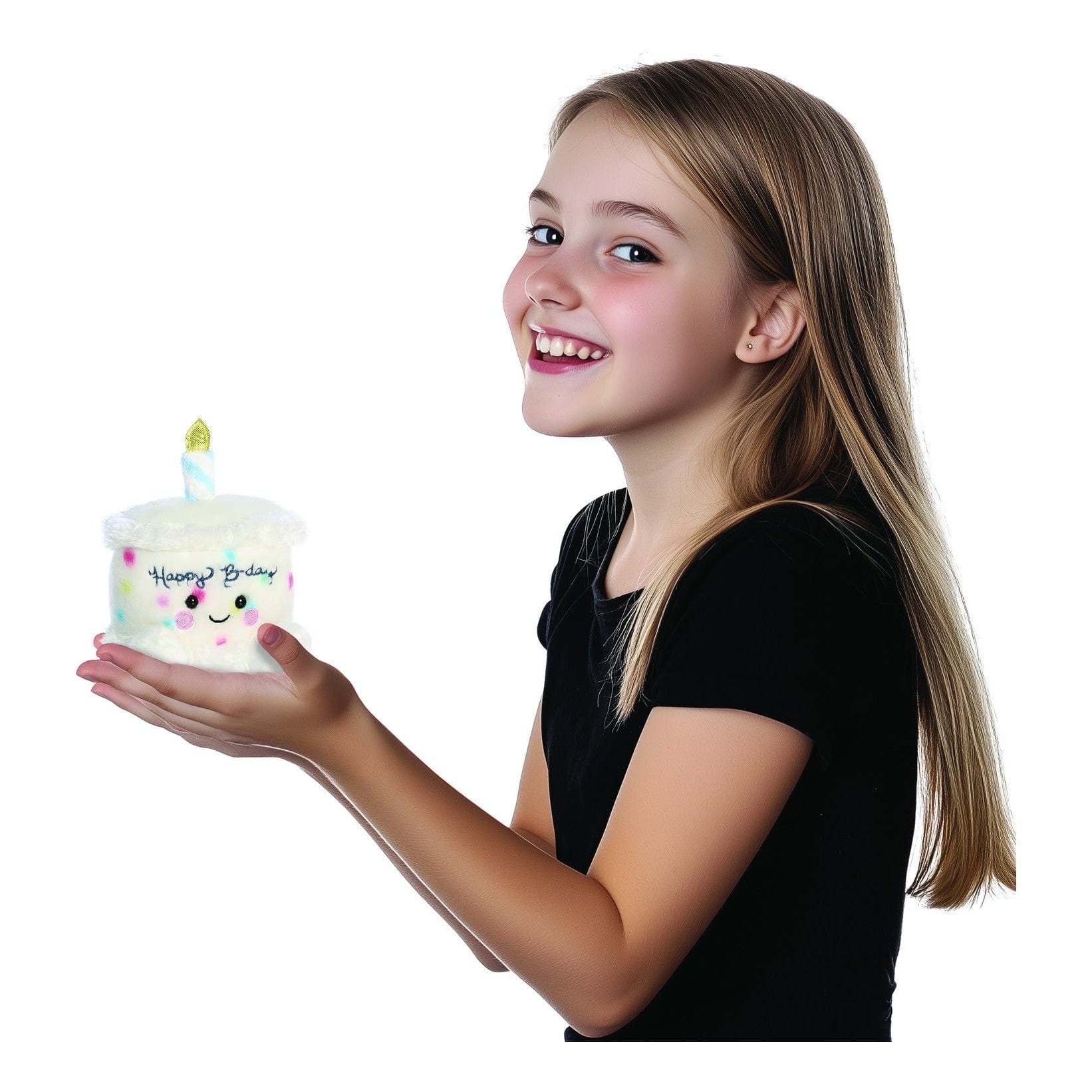 Aurora Palm Pals Happy Birthday Cake 5in Soft Toy 5034566339026