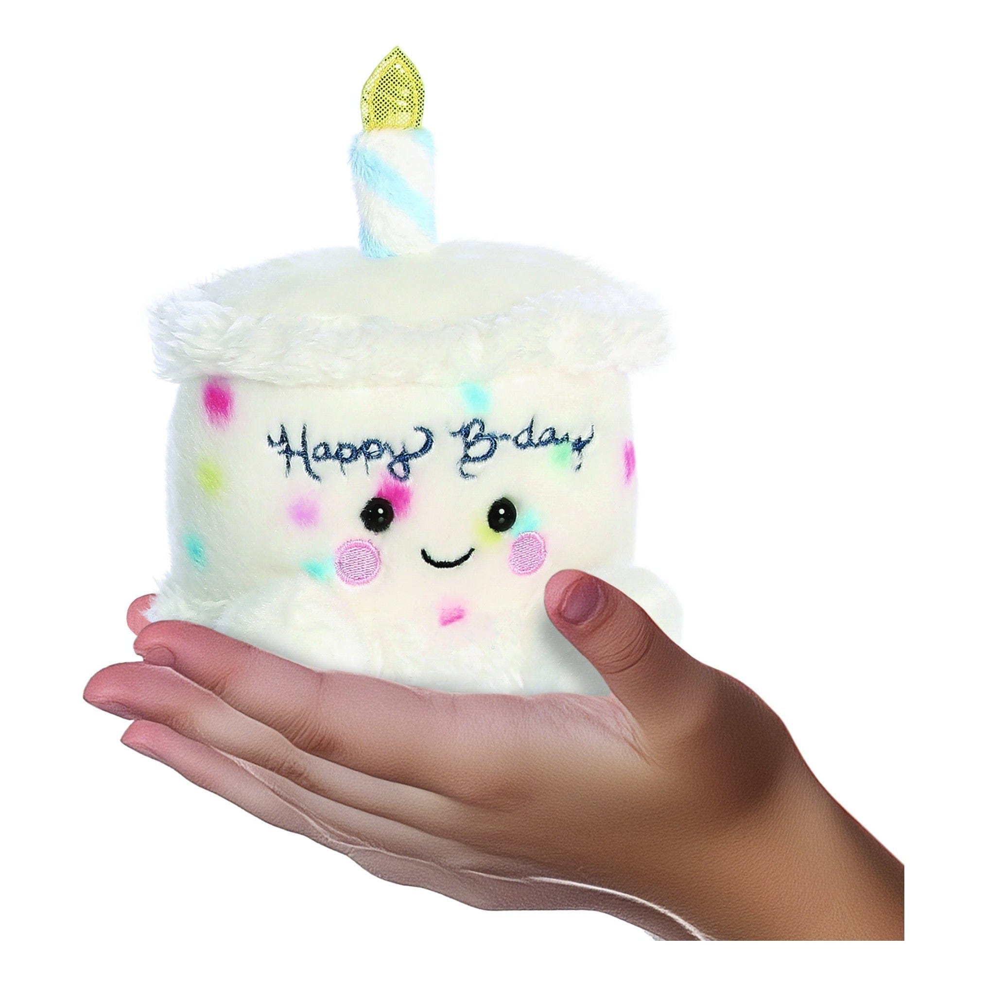 Aurora Palm Pals Happy Birthday Cake 5in Soft Toy 5034566339026