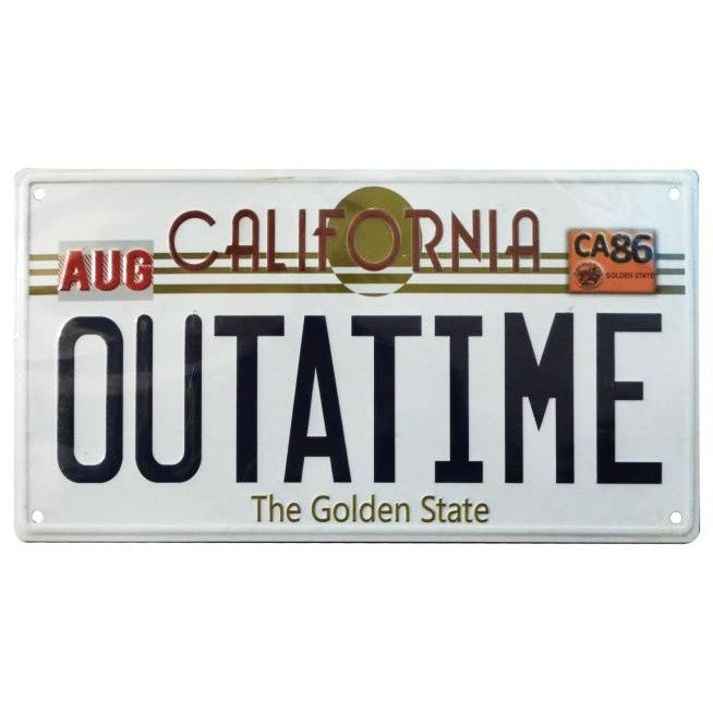 Back to the Future OUTATIME Replica Number Plate